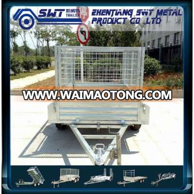 Galvanised 8x5 Car Tandem Box Trailer with Cage