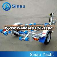 hot sale galvanized boat trailer for 3-8m length boats