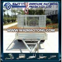 Galvanised 8x5 Car Tandem Box Trailer with Cage