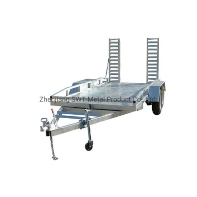 Full Mesh Ramp Floor Car Trailer (SWT-CT166)