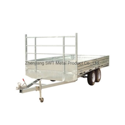 Agriculture Truck Flat Bed Container Full Trailer (SWT-FTT87)