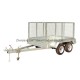 Durable Promotional Utility Box Tandem Tipping Welded Cage Trailer for Shopping