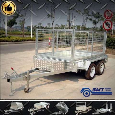 Two Axle Box Trailer with Cage (SWT-TT85)