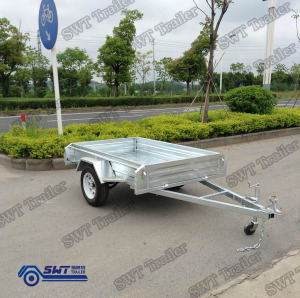 7X4FT Galvanised Utility Box Trailer /Single Wheel Trailer