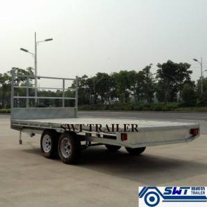 Custom Travel Flat Low Bed Trailer with Better Quality (SWT-FTT147)